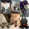 Vêtements de chien 4pcsset chaussures pour animaux de compagnie bottes imperméables réfléchissantes chaudes neige pluie animaux chaussons chaussettes antidérapantes chaussures pour moyen grand 220923 Dh8Xn