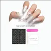 Kort glitterpress på naglar handgjorda akryl fullt omslag professionell japansk nagelklistermärke Sweet Artificial 240305