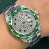 Mechanisch herenhorloge roestvrijstalen armband automatisch uurwerk met diamanten 40 mm minerale superspiegel pitkras