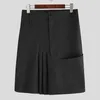 Skirts Medieval Men's Half Length Skirt Pleated Casual Bag Hip