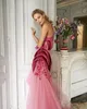 Unikalne wzornictwo różowe sukienki na studniówkę Jumpusy Sweetheart Ruffles Evening Dress Party Red Carpet Formal Earl Ogstuff Robes de Soiree