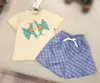 Brand kids tracksuits Multi color optional baby T-shirt set Size 100-160 CM two-piece set Candy pattern printing boys t shirt and shorts 24Mar