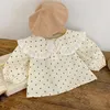 Printemps Style coréen enfant en bas âge bébé fille t-shirt à manches longues chemise en coton infantile filles hauts vêtements pour enfants 240306