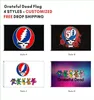 Пользовательская цифровая печать Популярный флаг Grateful Dead Dancing Bears 3x5 футов Крытый открытый рок-баннер Декоративные флаги для дома Banner7106447032