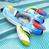 Gun Toys Inflatable Float Seat Baby Swimming Ring Kids Children Airplane Swimming Circle Automatic Pumping Water Gun Fun Beach Pool Toys yq240307