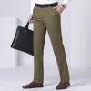 Pantaloni Inverno Caldo Pile Pantaloni Classici da Uomo Autunno Cotone Spesso Casual Bland Pantaloni a Vita Alta Pantaloni Cargo da Ufficio Affari YYQWSJ