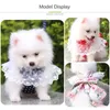 Sweet Bow Chest Harness for Dog and Cat Puppy Leash Small Dogs Harness Vest for Princess Chihuahua Yorkshire Walking Training 240229