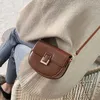 Messenger Bags Fashion Women Saddle Bag Leather Handbags Genuine Shoulder Bag Small Flap Crossbody Bags for Women Messenger BagsL2403