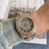 مصمم رجالي Diamond Watches Sport Watches for Men Full Diamond Watch Auto Date Clock Fashion Luxury Quartz Wristwatches