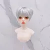 인형 13 14 14 16 남성 BJD SD 인형 소프트 실크 짧은 머리 DIY 소녀 장난감 드레스 플레이 하우스 선물 액세서리 나노 240223