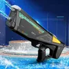 Gun Toys Dual Hole Full Auto Electric Water Gun High Pressure Long Range Water Blaster Swimming Pool Party Cool Kids Toy Adult Gift AC128L2403