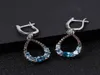 Stud GEM039S BALLET Sterling Silver 925 Dangle Earrings for Women Elegant Jewelry Nautral London Blue Topaz Gemstone Drop 221022450983