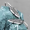 Dangle Earrings 316L Stainless Steel Nordic Viking Spear Drop Vintage Valknut Rune Amulet Men's Charm Jewelry Gifts Wholesale