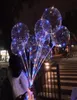 Ballon Bobo transparent sans rides, 50 pièces, avec fil de bande Led de 3M, ballons lumineux, décoration de mariage, fête d'anniversaire, jouet 7080817