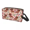 Cosmetic Bags Colorful Dachshund Dog Lovers Travel Bag Badger Sausage Puppy Makeup Toiletry Organizer Ladies Beauty Storage Dopp Kit