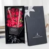 Fiori decorativi 1 pezzo Confezione regalo di fiori di sapone per San Valentino Bouquet di rose Regali di compleanno simulati romantici per decorazioni per feste