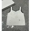 Frauen Tanks Camis Designer 2024 Sommerstrick -Weste Schultergurt Pailletten Tops Mode neue Frauen Schwarzweiß Logd