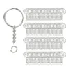 200Pcs Split Key Chain Rings with Chain Silver Key Ring and Open Jump Rings Bulk for Crafts DIY 1 Inch 25mm244q