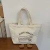 Boodschappentassen Bento Bag Leuke cartoon student canvas handtas vrouw kant voor dames