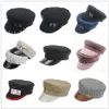 Simple RB Hat Women Men Street Fashion Style sboy Hats Black Berets Flat Top Caps Drop Ship Cap gx2205203436