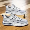 Sapatos esportivos masculinos tênis primavera outono sapatos casuais para homens ao ar livre rendas até homem leve respirável confortável malha plana sapato macio moda versátil a09