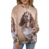 Sweatshirts Drawing Funny Basset Hound Dog Fashion Fashion Men's / Women's Sweat-shirts à capuche décontractée Sweats Sweats Sweatshirt Beautiful