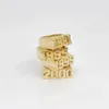 Duoying Custom Name Ring Personliserad 3D -bokstav Retro Minimalism Copper Alloy Old English Letter Name Ring For Women Jewelry 240229