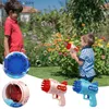 Novidade Jogos Bubble Gun Elétrico Automático Então Rocket Bubbles Máquina Crianças Portátil Brinquedo De Festa Ao Ar Livre LED Light Blower Brinquedos Crianças Presentes 220704 Q240307