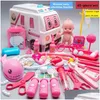 Cuisines Jouer à la nourriture Cuisines Jouer à Food Doctor Set pour enfants Faire semblant de filles Jeux de rôle Kit d'accessoires d'hôpital Infirmière Outils Sac à Dhnsv