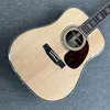 Guitare acoustique D45, marque martn, touche ébène, panneau d'épinette Sapele Back, nouveau navire gratuit