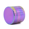 Metal Herb Grinder 4 Piece Cheap Tobacco Grinder Magentic Designed 40mm Rainbow Color Metal Zicn Alloy Grinder Herb 5915IB-5918IB 11 LL