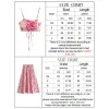 スカート2023バザレアスストアトラフレディーススタイルマキシスカート夏ピンク花柄長いスカート公式服