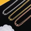 Élégant Trois Couches Chaîne Collier De Luxe Designer Femmes Or Argent Plaqué Charme Pendentif En Acier Inoxydable Sautoirs Mode Bijoux Cadeau De Mariage Avec Boîte