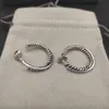 DY orecchini di design retrò orecchini di gioielli in filo metallico orecchini di design orecchini doppi ritorti per le donne accessori trendy in argento placcato gioielli zh160 b4
