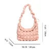 Torby na ramię Kobiety Crossbody Fashion Pleted Satchel Cloud Quilded Hafted Thread Ladies Duża pojemność