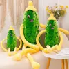 Animals Huge Creative Cucumber Plush Toy Soft Stuffed Cute Fruits Pillow Funny Kids Children Birthday Gift Doll HKD230706 240307