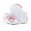 Primeiros caminhantes 0-18m infantil bebê meninas bonito mocassins flor decoração sola macia sapatos antiderrapante verão princesa