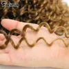 Wavy Strands Crochet Braid Hair14 18 22inch Synthetic Ombre Wavy Curls Afro Curls Hair For Women Low Tempreture Deep Wave 240226