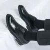 Casual Schuhe Luxus Business Leder Männer Atmungsaktive Gummi Formale Kleid Männlichen Büro Oxford Hochzeit Wohnungen Schuhe Mokassin Homme