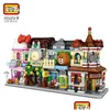 Blocos 4 peças / conjunto Loz Street Mini Block Childrens Architectural Toys Girl Puzzle Holiday Gift 1621-1624-1625-1628 1629-1632 1633-16 Dhxdq