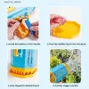 Sand Play Water Fun Electric Glowing Bubble Gun 69 Holes Soap Bubbles Automatisk Blower Maker Toy For Kids Inomhus utomhusfest bröllop påsk l240307