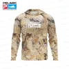 Kurtki myśliwskie Pelagic Men Hood Fishing Shirt z długim rękawem odzież T UV Ochrony