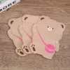 12*15cm Lovely Bear Sugar Plastic Packaging Bags Aluminum Foil Sealing Cartoon Pouch For Children Gift Candy Cookies Snack Biscuit Nut Toys Jewelry Package Storage