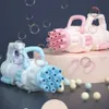 Mini pistolet à bulles pour enfants, jeu de sable, eau amusante, jouets électriques automatiques, fusée à savon, Machine à bulles, jouet de fête de mariage en plein air, cadeaux d'anniversaire pour enfants