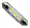 12V 36mm 3SMD 5050 LED CAR Interiör Festoon White Light Dome Lamp glödlampa strålkastare Festoon Map Interior Dome Light8607446