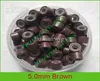 50mm Silicone Micro Ring Links for Feather Hair ExtensionsBrown5000pcs mix color8651848