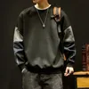 Sweatshirts voor Man Top Losse Hoodieless Zwarte Heren Kleding T-shirt Trui Emo Biedt Streetwear Eenvoudige Winter 240301