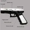 Gun Toys 2024. M1911 Glock Automatic Shell Soft Bullet Toy Gun Air Gunner Gun CS Shooting Boys Toy yq240307