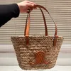 2024 designer de moda saco bolsa sacola retro artesanal grama tecido cesta vegetal praia férias grande capacidade versátil