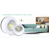 Cob led night light guarda-roupa toque lâmpada 3w alimentado por bateria armário de cozinha push tap casa vara em lâmpadas ll